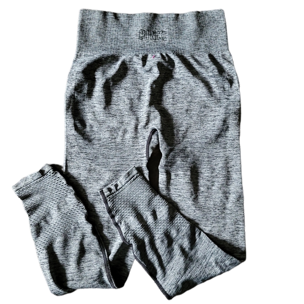 2/$24 BNWT PINK Seamless Leggings With Mesh Bottoms